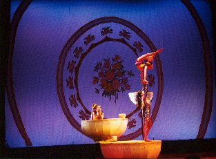 Spectacular acrobatics show at the Chaoyang Theatre