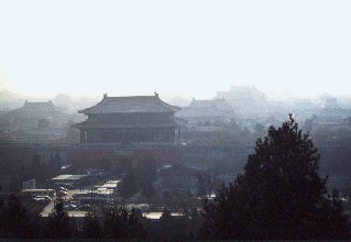 Beijing forbidden city panorama