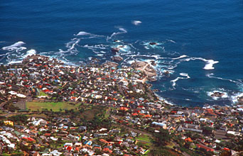 Camps Bay from Table Mountain