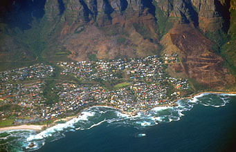 Camps Bay from aircraft