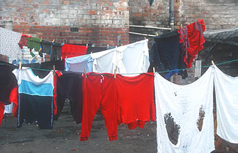 Cape Town Townships washing on the line