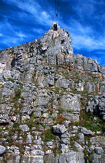 Cape Town upper cableway station on Table Mountain