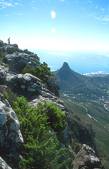 Cape Town with Lions Head from Table Mountain