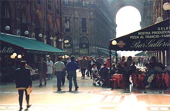 Inside "Galleria Vittorio Emanuele"